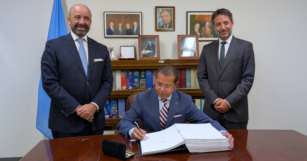 The Maldives signs the BBNJ Agreement